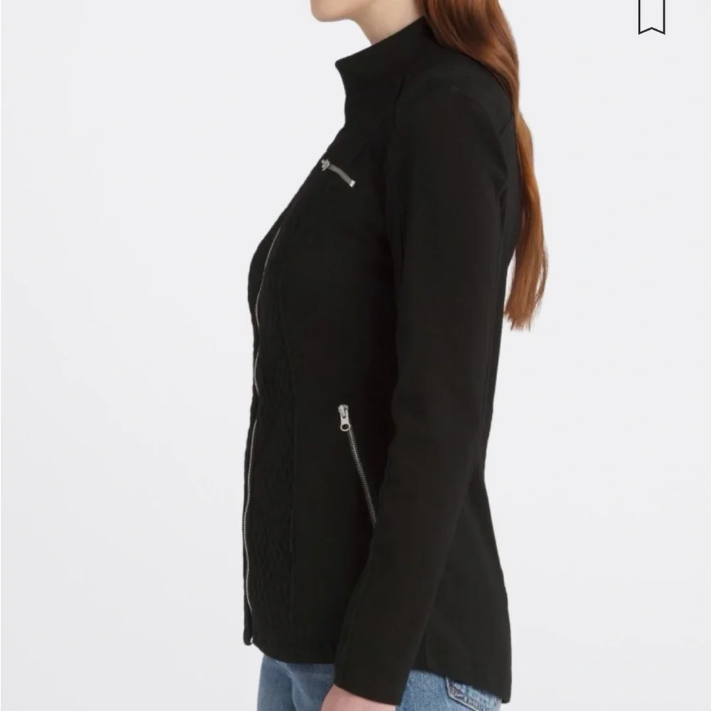 Liverpool Black Quilt Detail Jacket - Picture 5 of 15